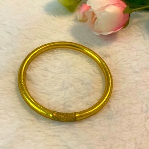 One gold BuDhaGirl All weather bracelet medium